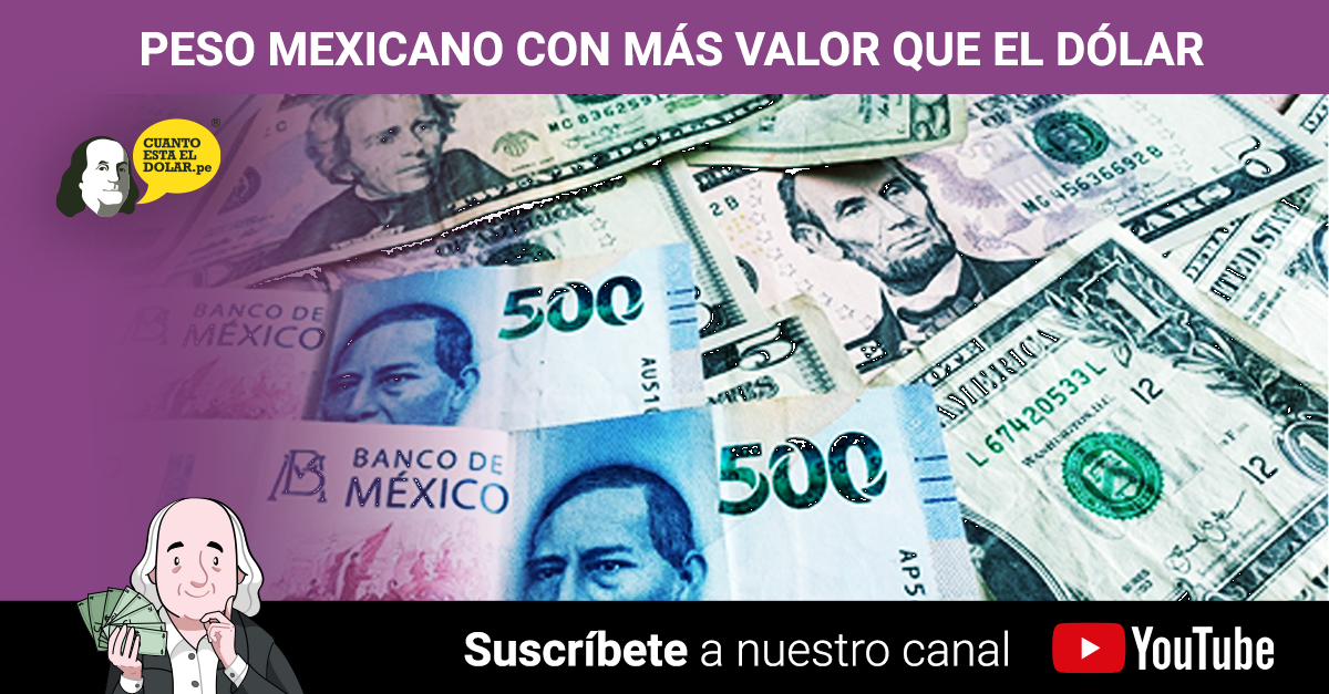 peso mexicano frente al dólar