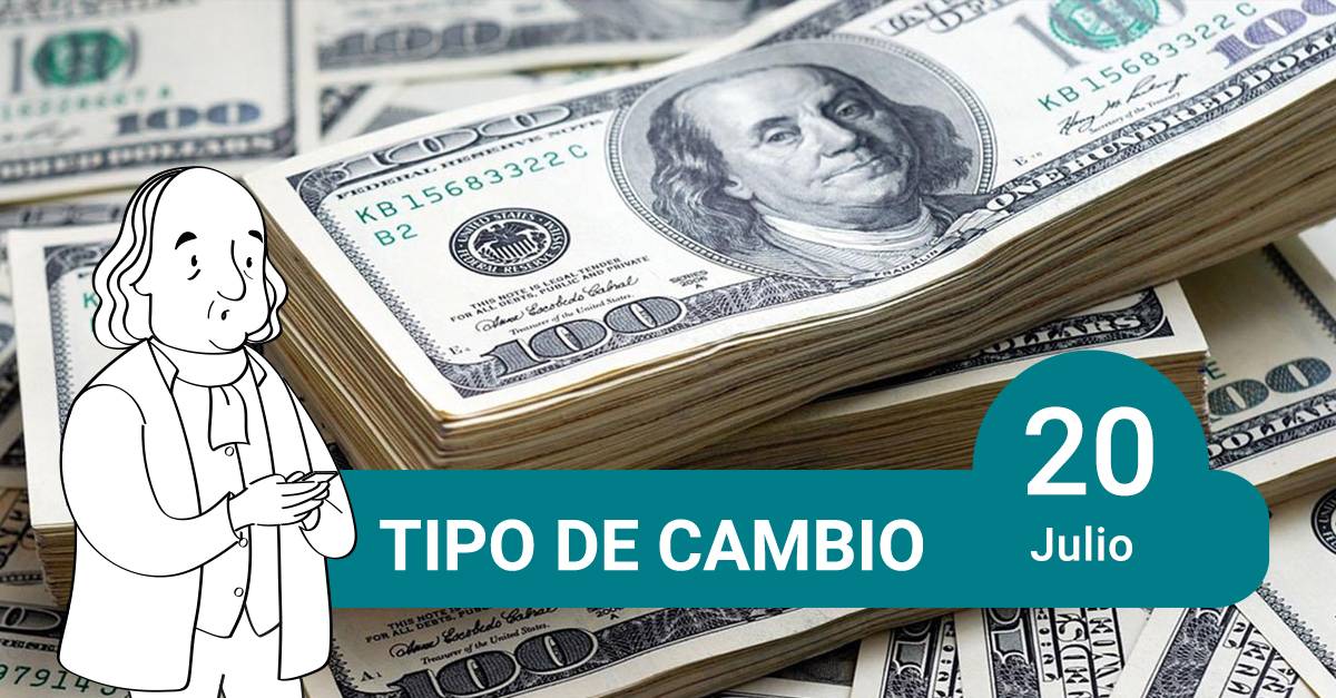 tipo de cambio 20 de julio