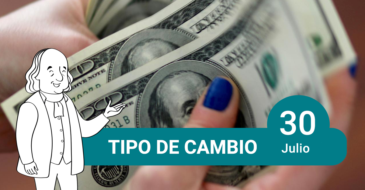 tipo de cambio 30 de julio