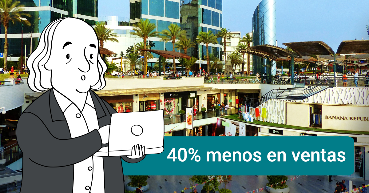 menos ventas