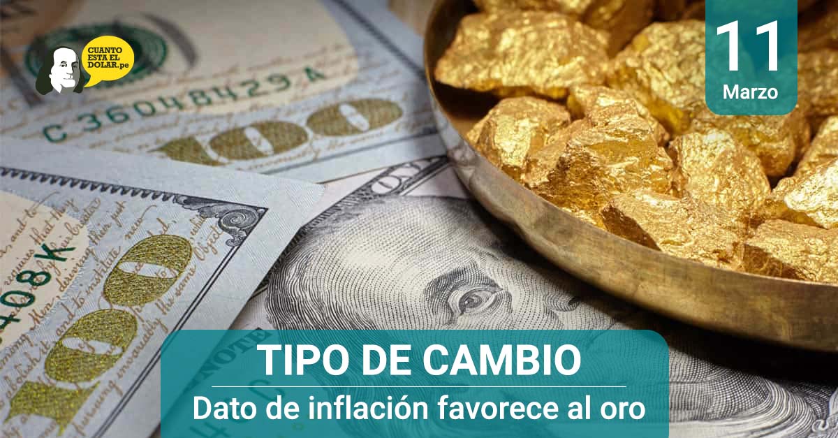 Dato de inflación favorece al oro