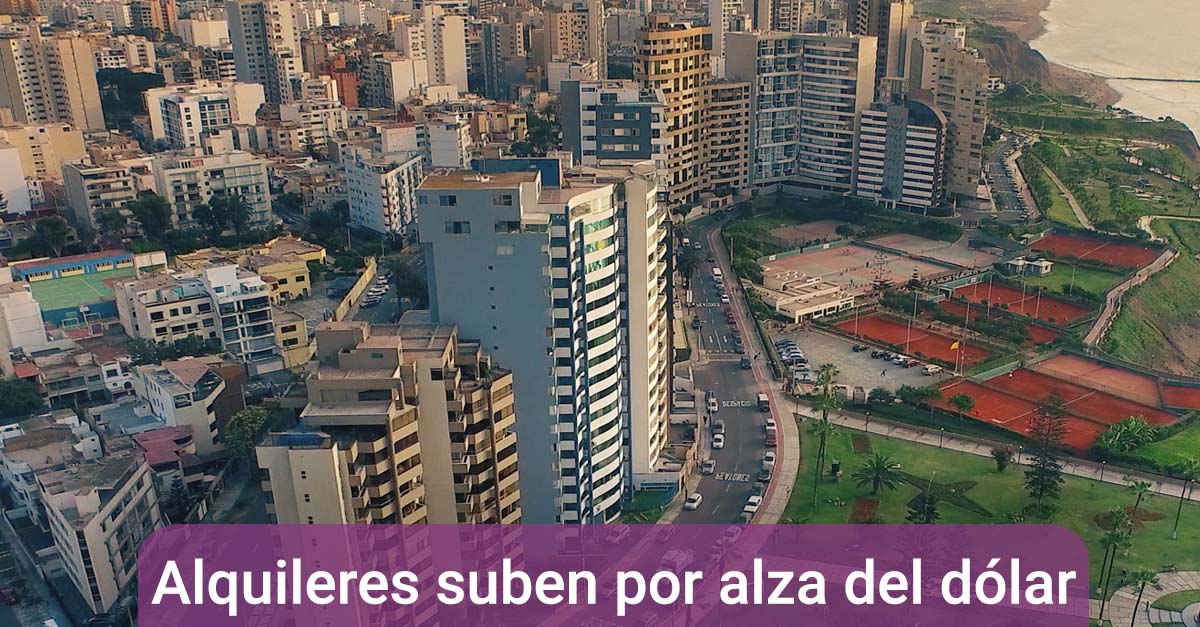 Alza del dólar sube alquileres