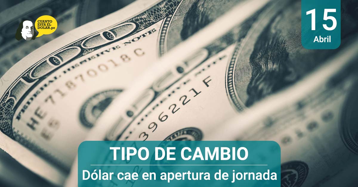 Dólar cae en apertura de jornada