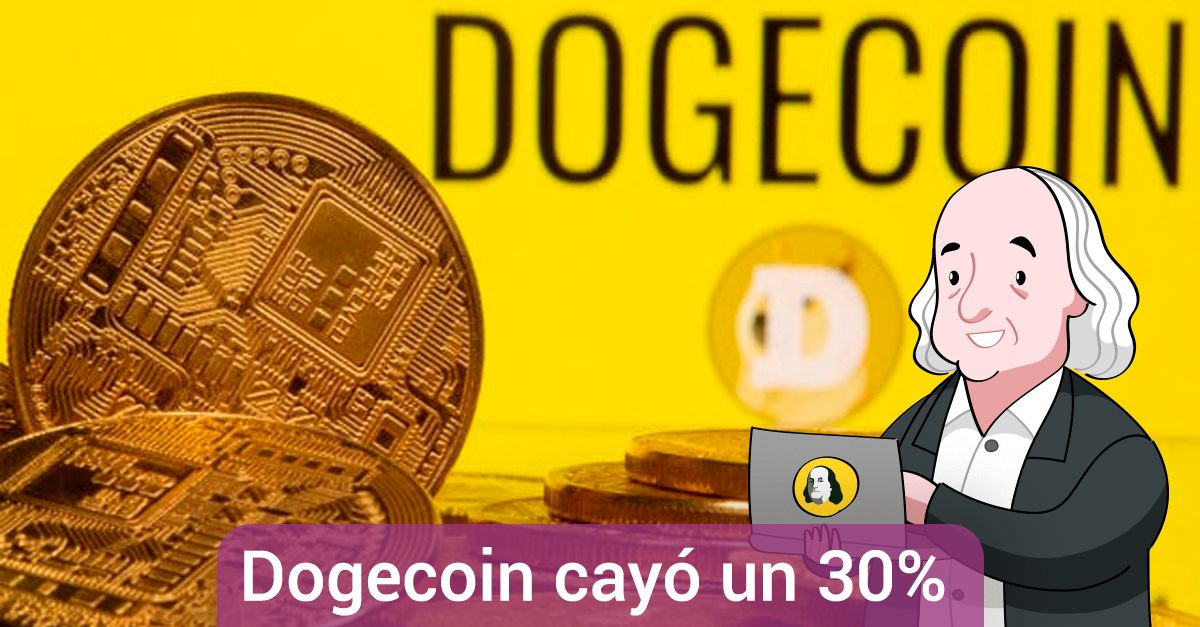 Criptomoneda dogecoin cae un 30% tras la aparición de Elon Musk