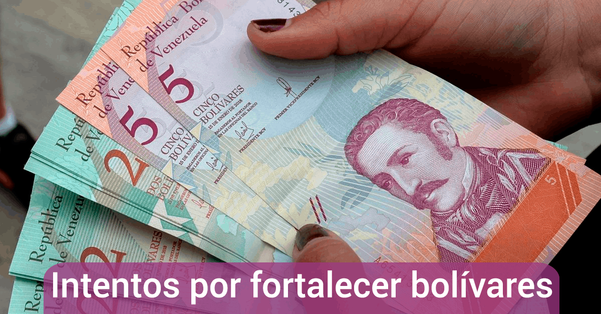 Venezuela intenta forlacer bolivar
