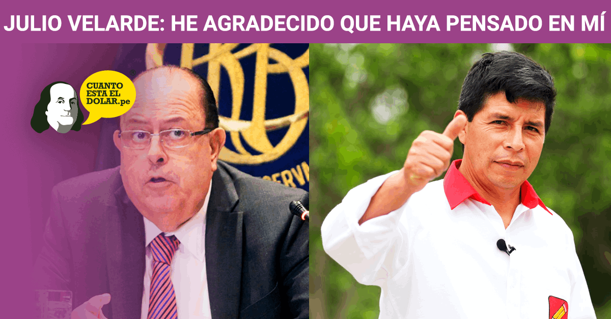 Julio Velarde comenta sobre Pedro Castillo