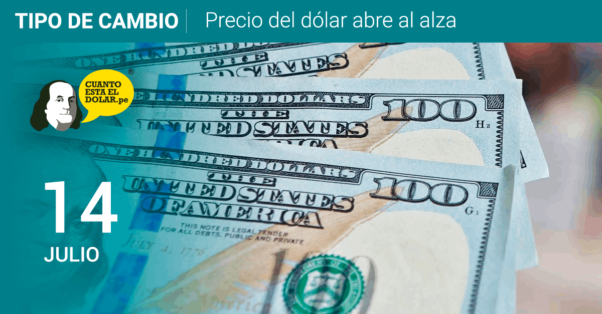 Precio del dólar miércoles 14 de julio