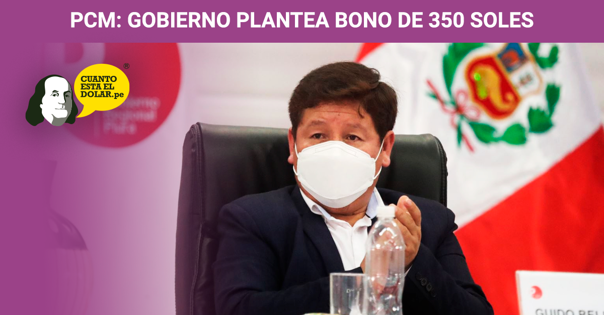 Gobierno plantea Bono de 360 soles
