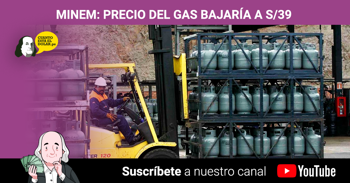 Precio del balón de gas podría bajar