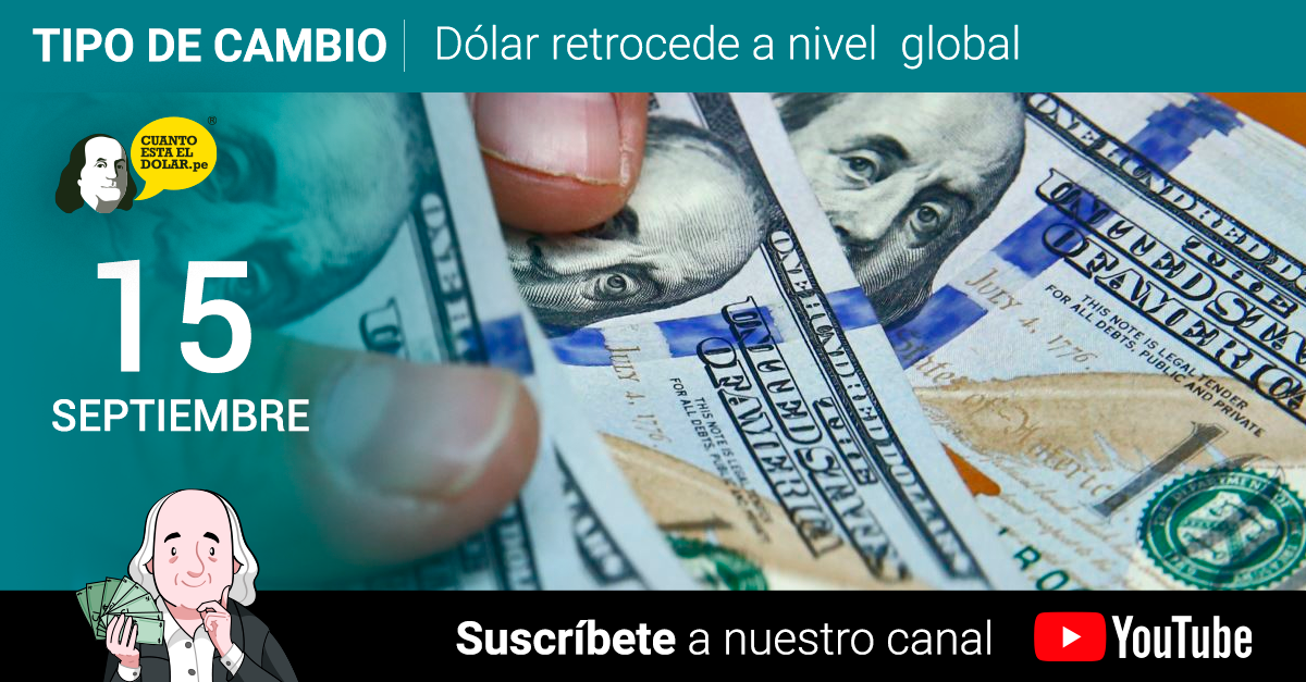 Precio del dólar miércoles 15 de septiembre