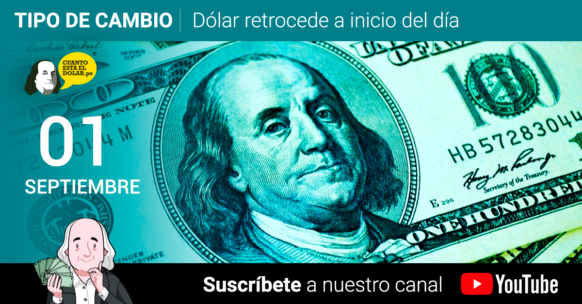 Precio del dólar miércoles 01 de septiembre