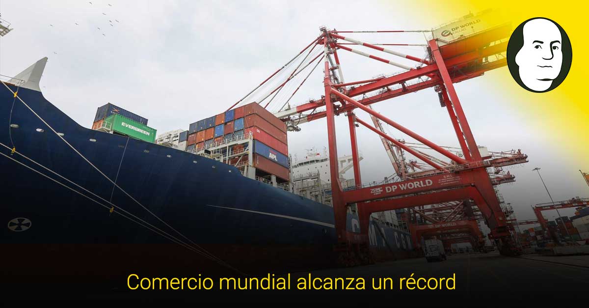 Comercio global creció