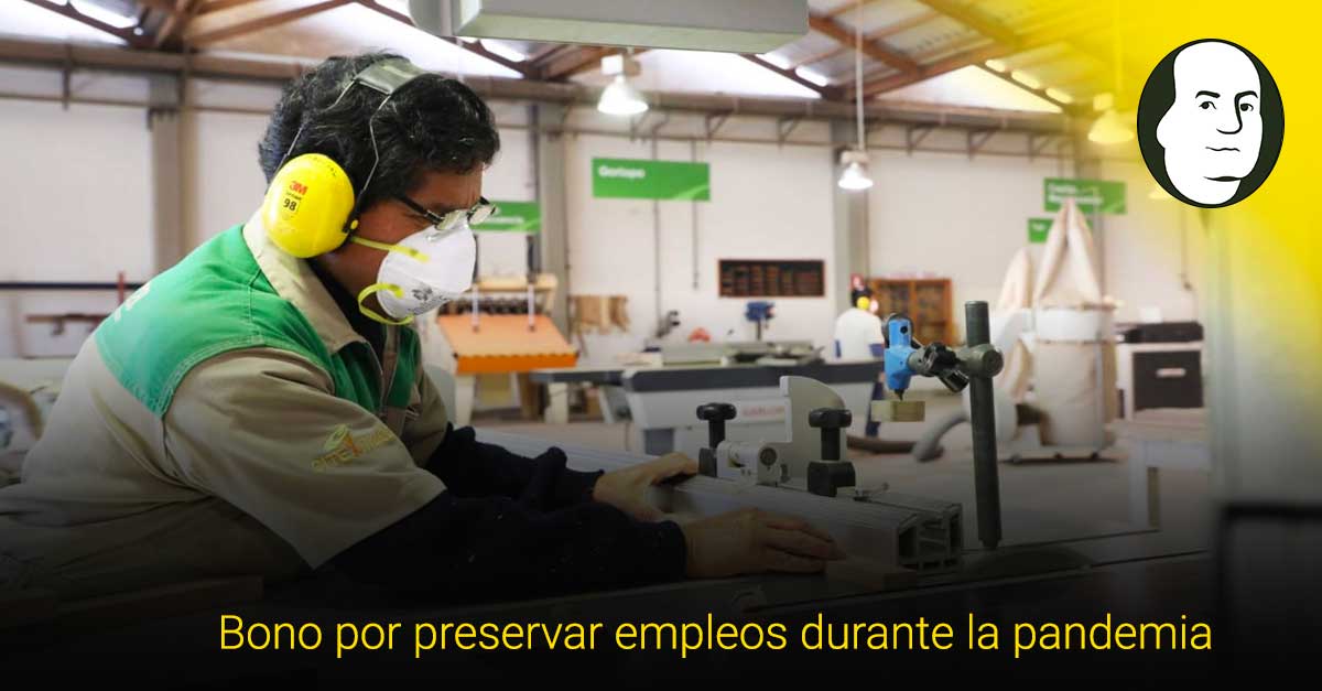 Bono por preservar empleos durante la pandemia