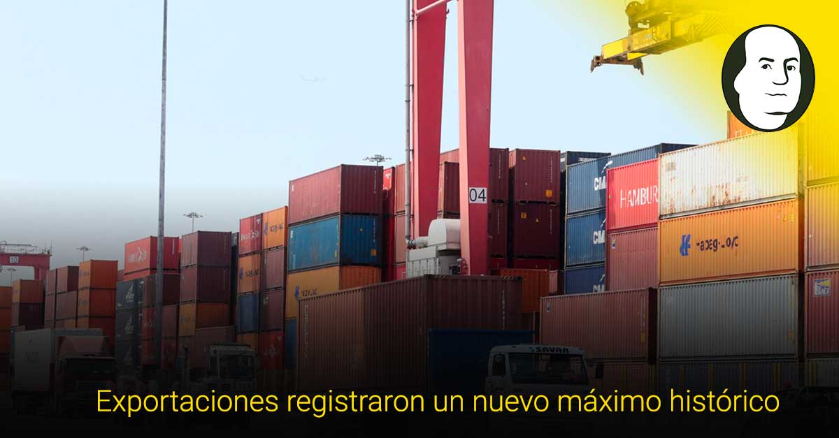 Exportaciones marcan nueva cifra